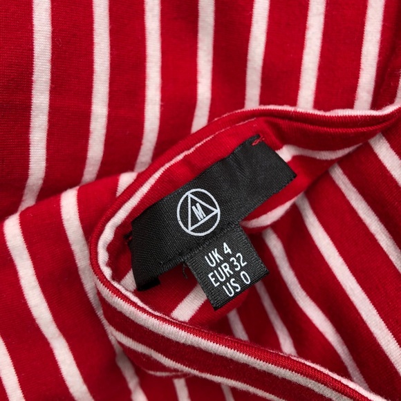 Red and White Missguided Tube Top - Picture 3 of 3